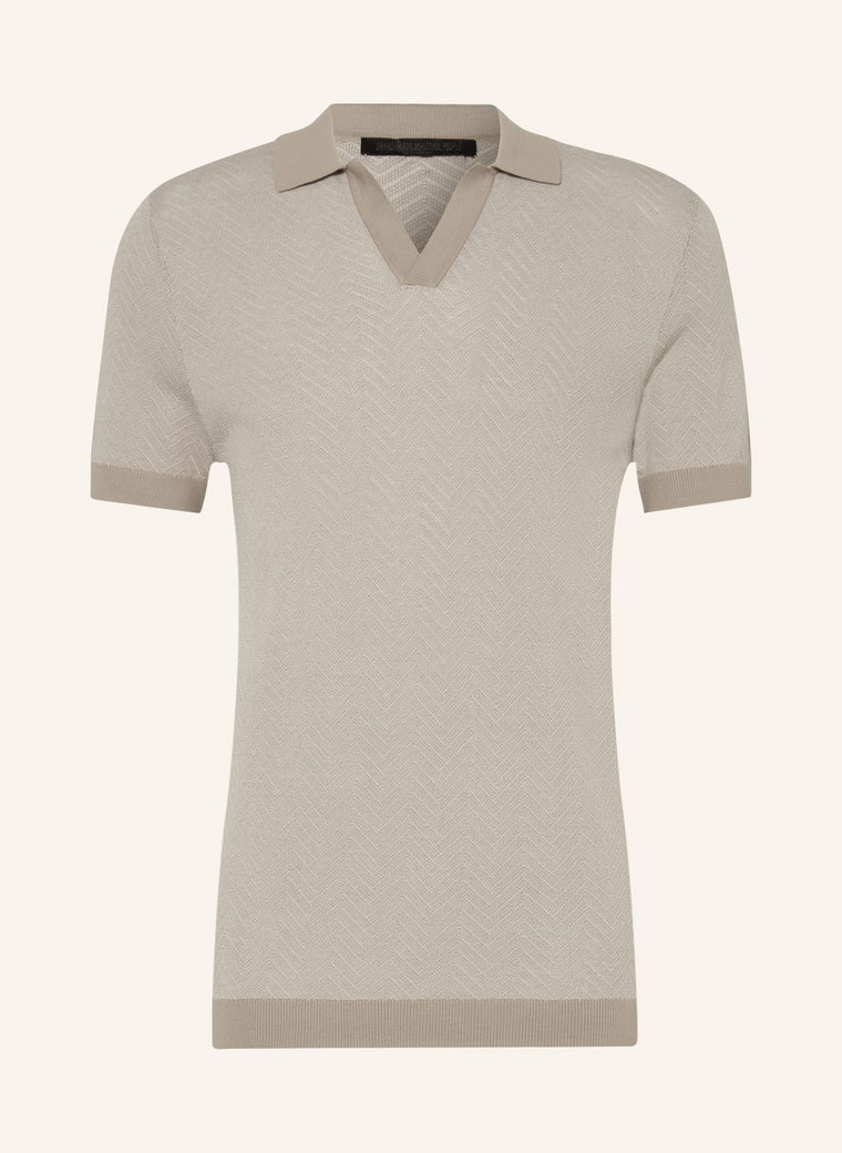 Drykorn Koszulka Polo Braian Z Dzianiny beige