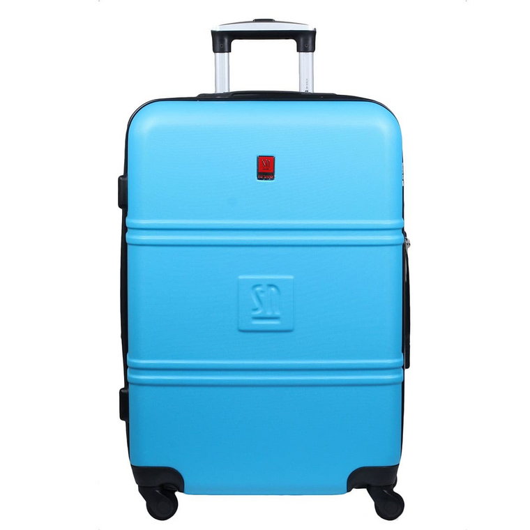Niebieska średnia walizka 64 cm poszerzana Art Class Collection