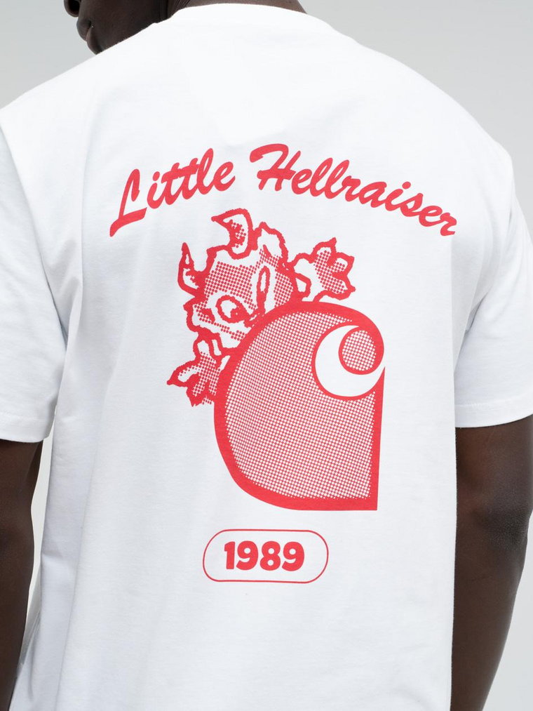Koszulka Z Krótkim Rękawem Biała / Czerwona Carhartt WIP Little Hellraiser