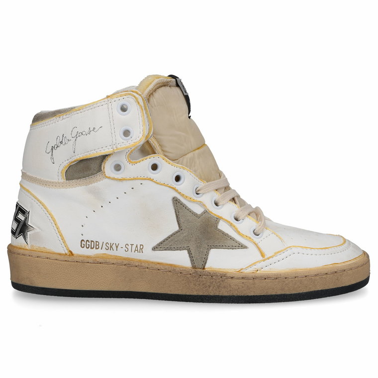 Golden Goose Trampki wysokie SKY STAR skóra cielęca