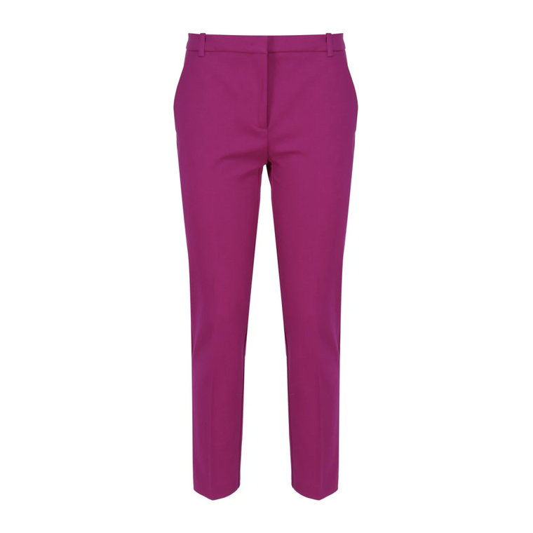 Spodnie Slim Fit w Kolorze Fioletowym Pinko