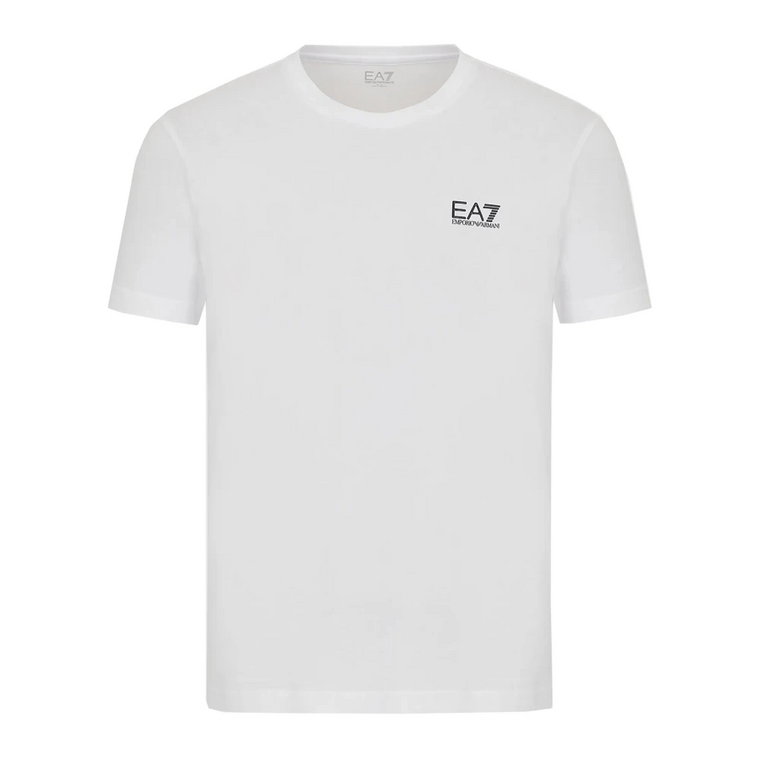 Minimalistyczna koszulka EA7 z miękkiego bawełny Pima Emporio Armani EA7