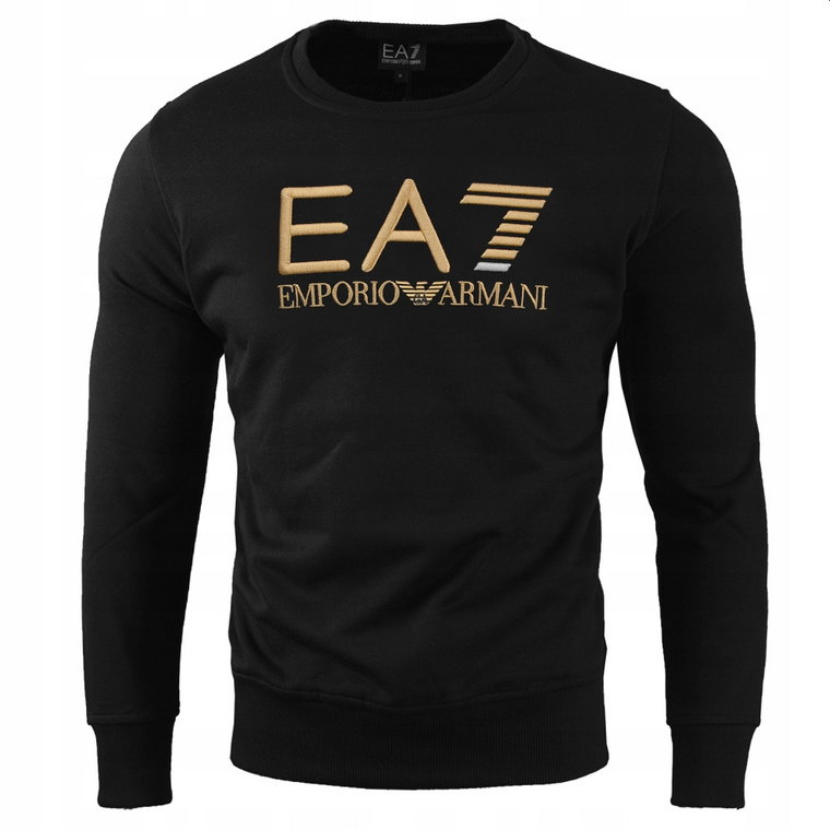 EA7 Emporio Armani Bluza Haftowane Logo Złote /XL