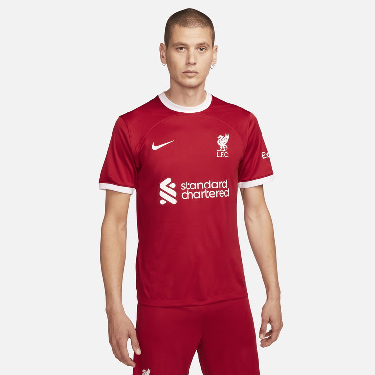 Męska koszulka piłkarska Nike Dri-FIT Liverpool F.C. Stadium 2023/24 (wersja domowa) - Czerwony