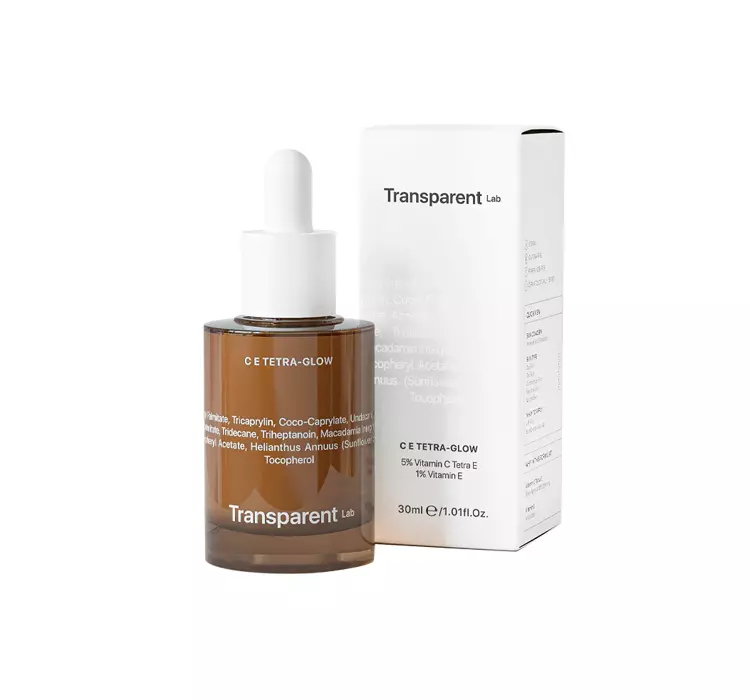 TRANSPARENT LAB C E TETRA GLOW OLEJOWE SERUM ROZJAŚNIAJĄCE Z WITAMINĄ C 30ML