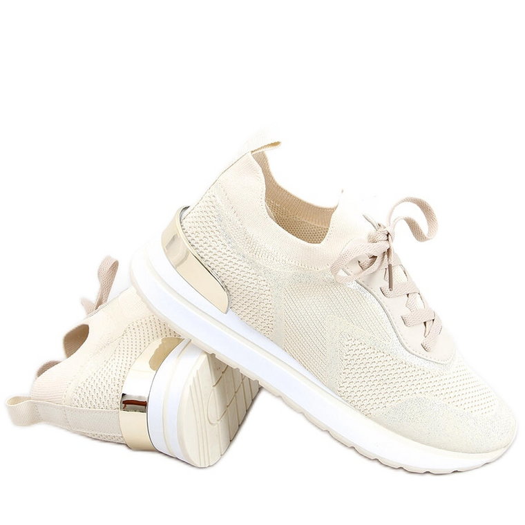 Sneakersy skarpetkowe Remy Beige beżowy