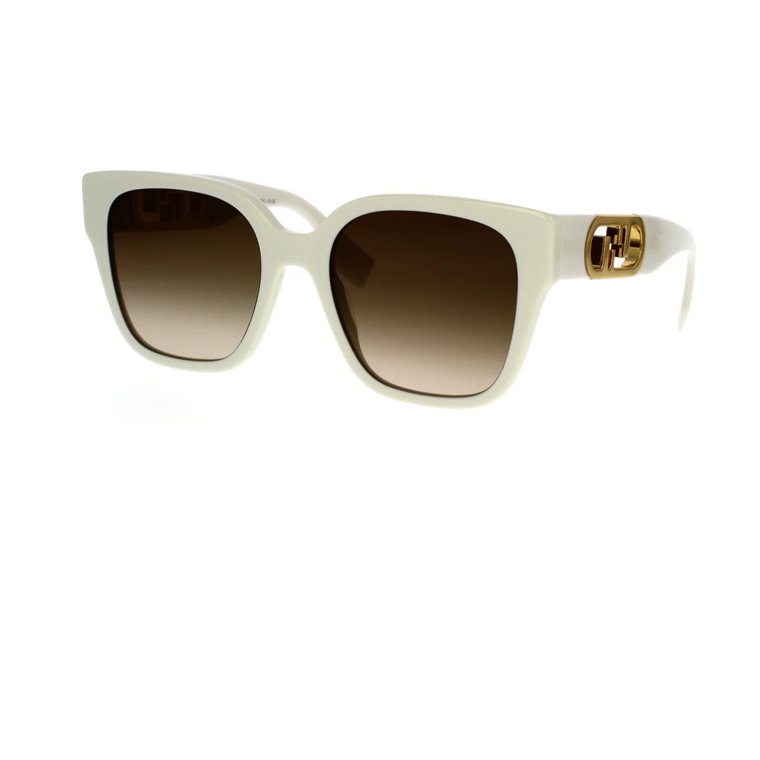 Eleganckie kwadratowe okulary przeciwsłoneczne z motywem Fendi Fendi