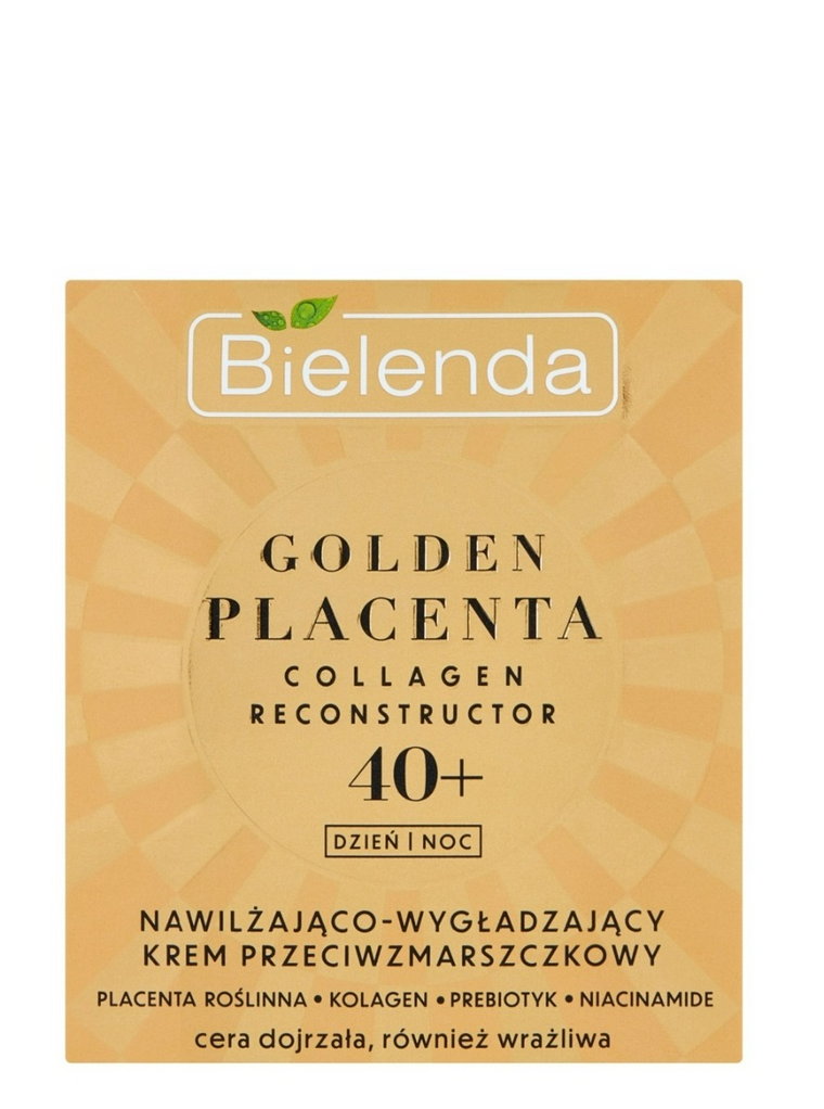 Bielenda Golden Placenta - Nawilżająco-wygładzający krem przeciwzmarszczkowy 40+ dzień/noc 50ml