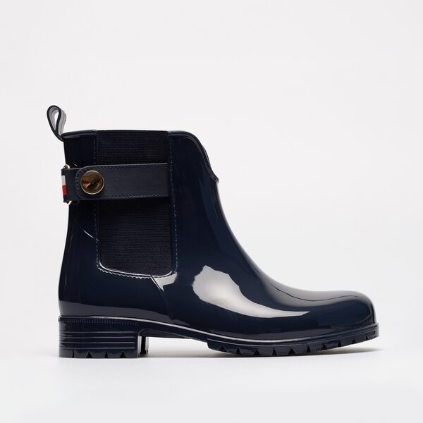TOMMY HILFIGER ANKLE RAINBOOT WITH METAL DETAIL
