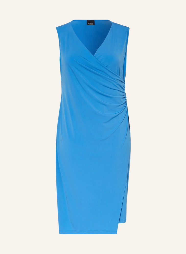 Marina Rinaldi Persona Sukienka Z Dżerseju Finnici W Stylu Kopertowym blau