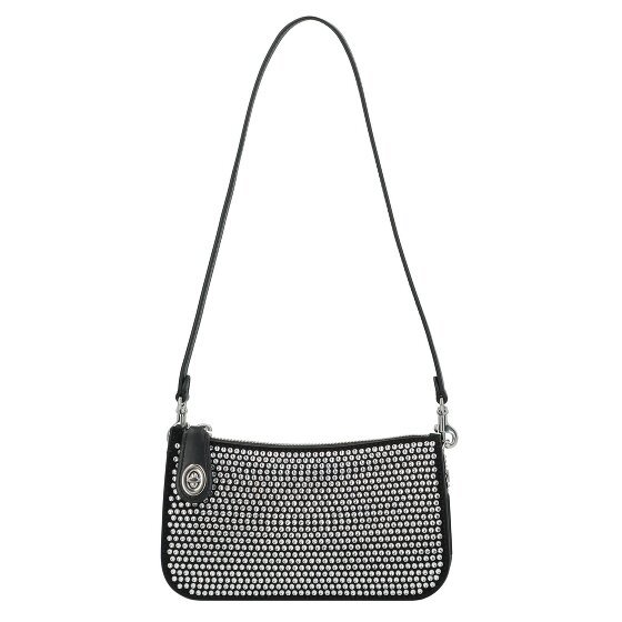 Coach Crystal Penn Torba na ramię Skórzany 21 cm black