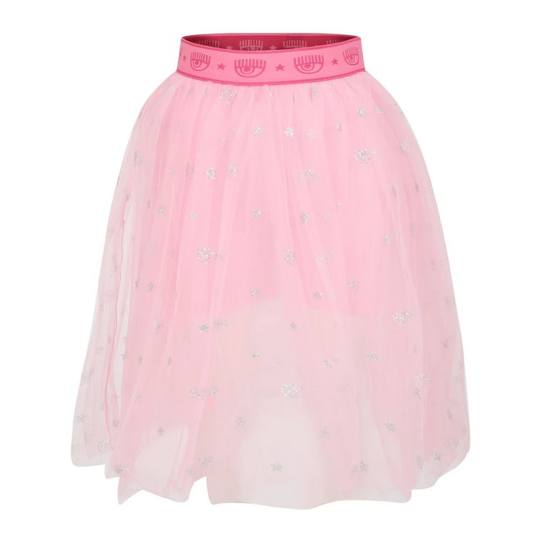 Elegancka Różowa Spódnica z Tiulu Chiara Ferragni Collection