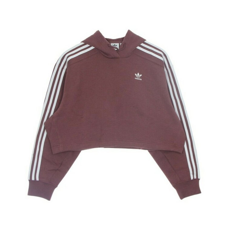 Czerwony Sweter z Kapturem Adidas