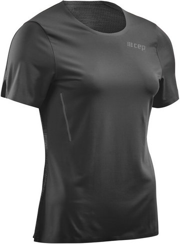 cep Run Shirt Short Sleeve Women, czarny S 2022 Koszulki do biegania krótki rękaw