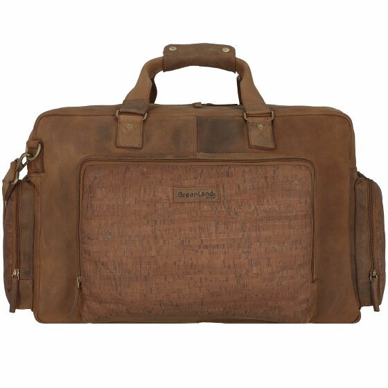 Greenland Nature Nature Weekender Travel Bag Leather 50 cm Laptop Compartment cork