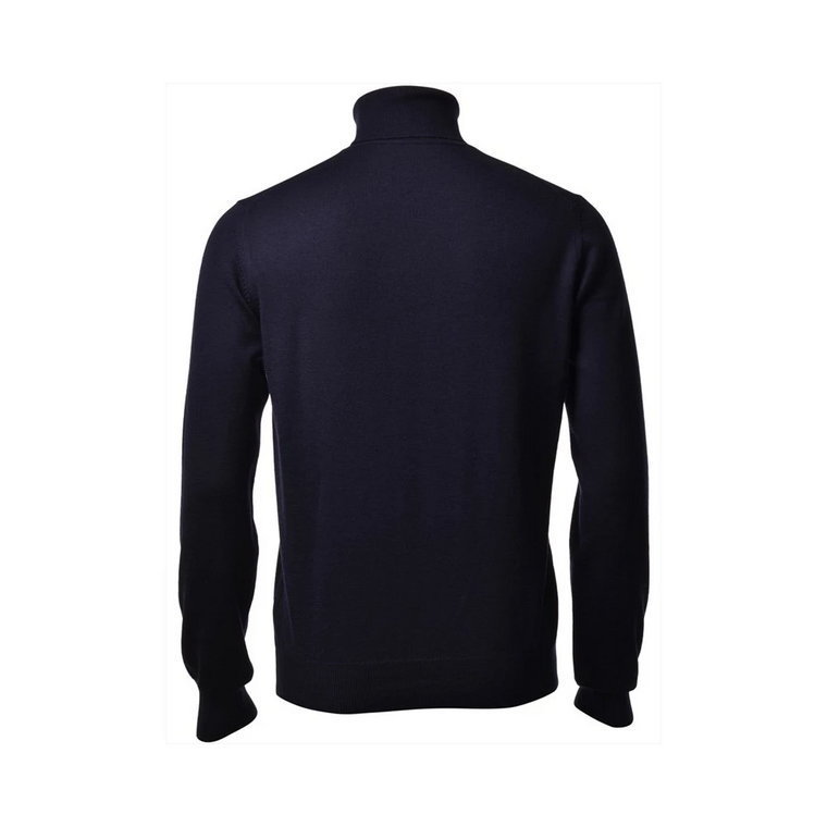 Sweter z wełny merino z golfem - Rozmiar: 50, Kolor: Rdzawość Gran Sasso