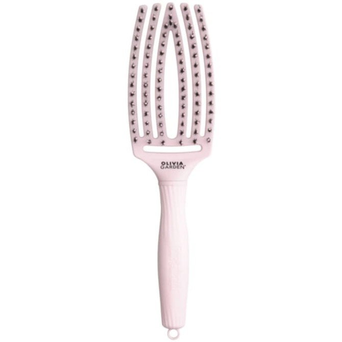 OLIVIA GARDEN Szczotka Do Włosów Fingerbrush Combo Pastel Pink Medium