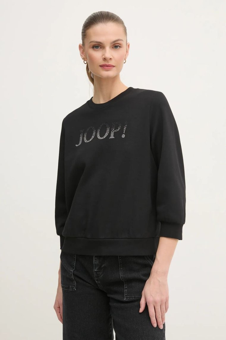 Joop! bluza damska kolor czarny z aplikacją 30044799 10007096