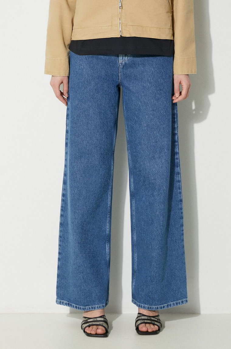 Carhartt WIP jeansy Jens Pant damskie high waist I032709.160