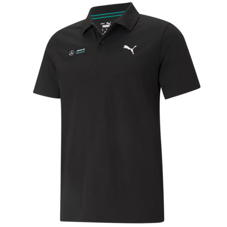 Puma Mercedes F1 Essentials Polo 599622-01, Męskie, Czarne, koszulki polo, bawełna, rozmiar: S