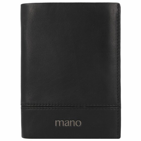 mano Don Romeo Wallet RFID Leather 9 cm schwarz