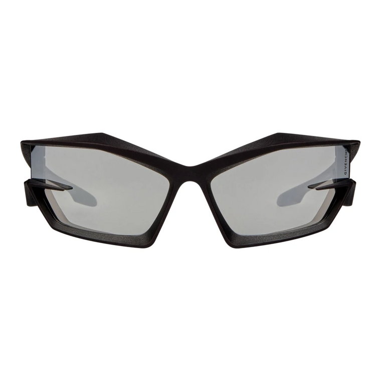 Geometryczne okulary przeciwsłoneczne - Matowa czerń/srebro Givenchy