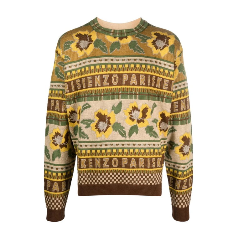 Sweter z wzorem Fair Isle Intarsia Kenzo