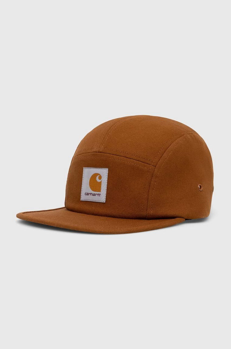 Carhartt WIP czapka z daszkiem Backley Cap kolor brązowy z aplikacją I016607.1NFXX