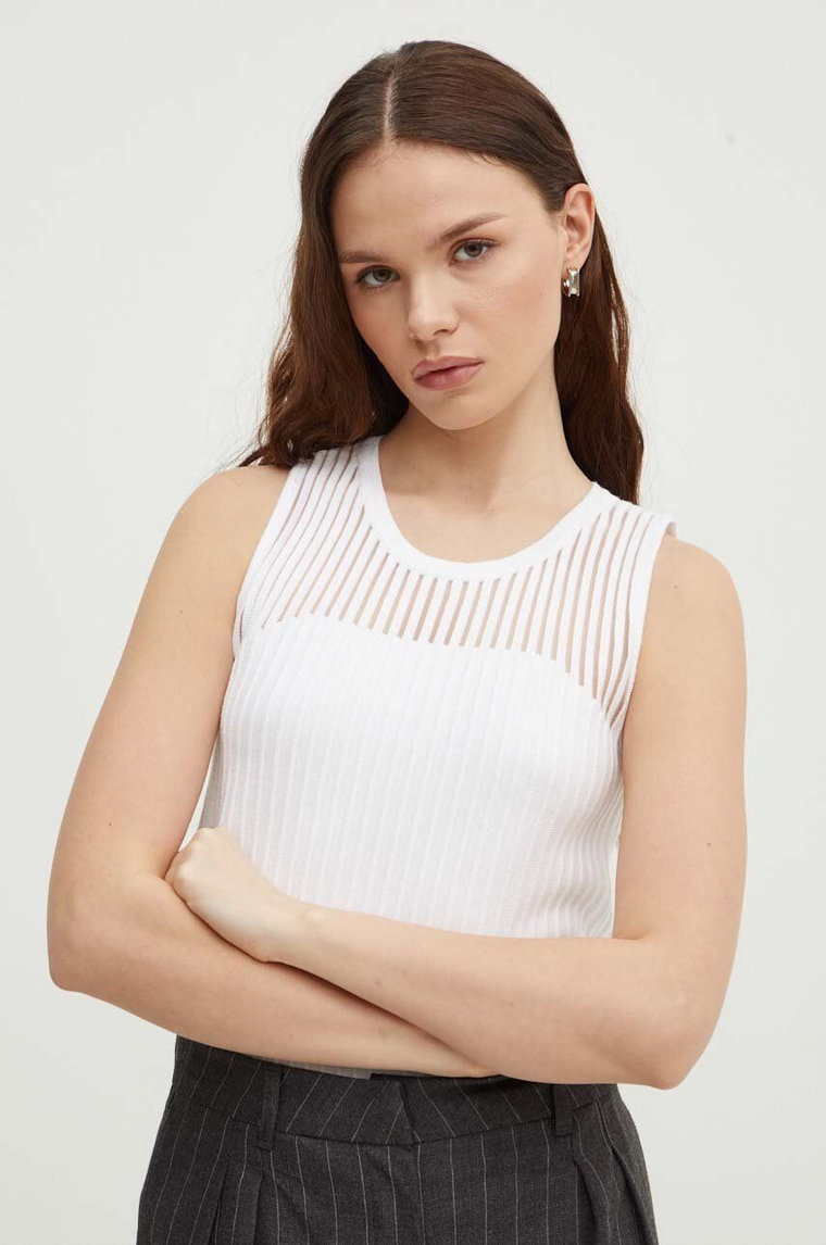 Dkny top damski kolor biały P4DSAP69