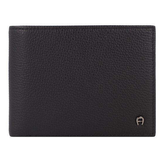 AIGNER Theo Portfel Skórzany 12 cm black