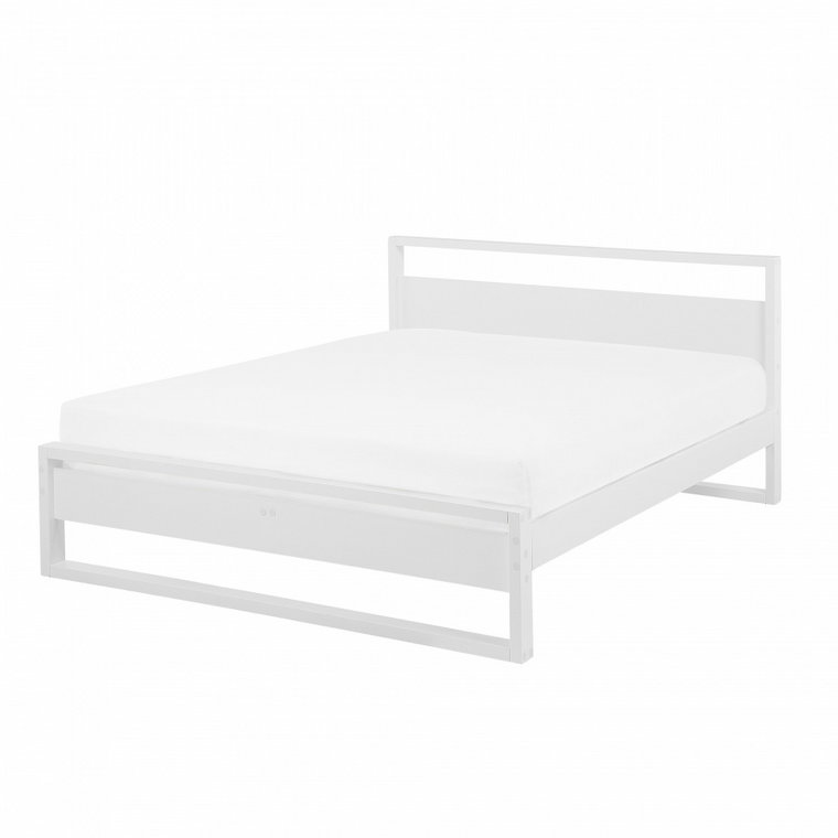 Łóżko drewniane białe 180 x 200 cm GIULIA kod: 4251682207430