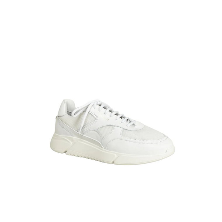 Białe Skórzane Sneakersy z Patchworkiem Axel Arigato