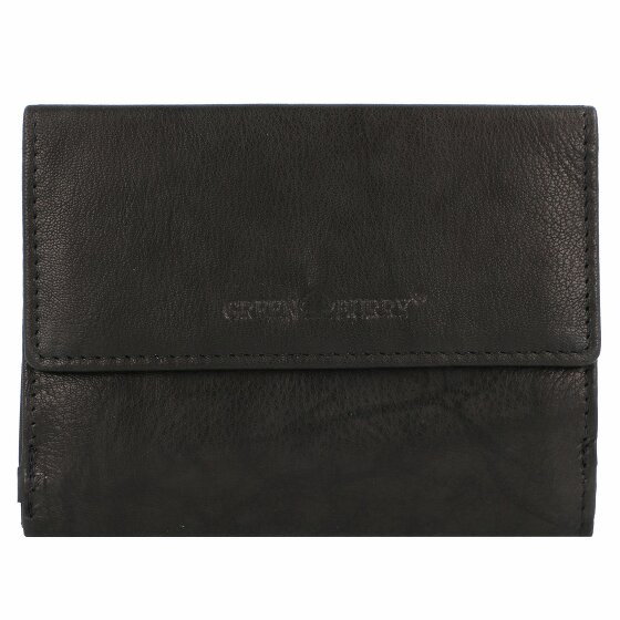 Greenburry Basic Wallet RFID Leather 13 cm black