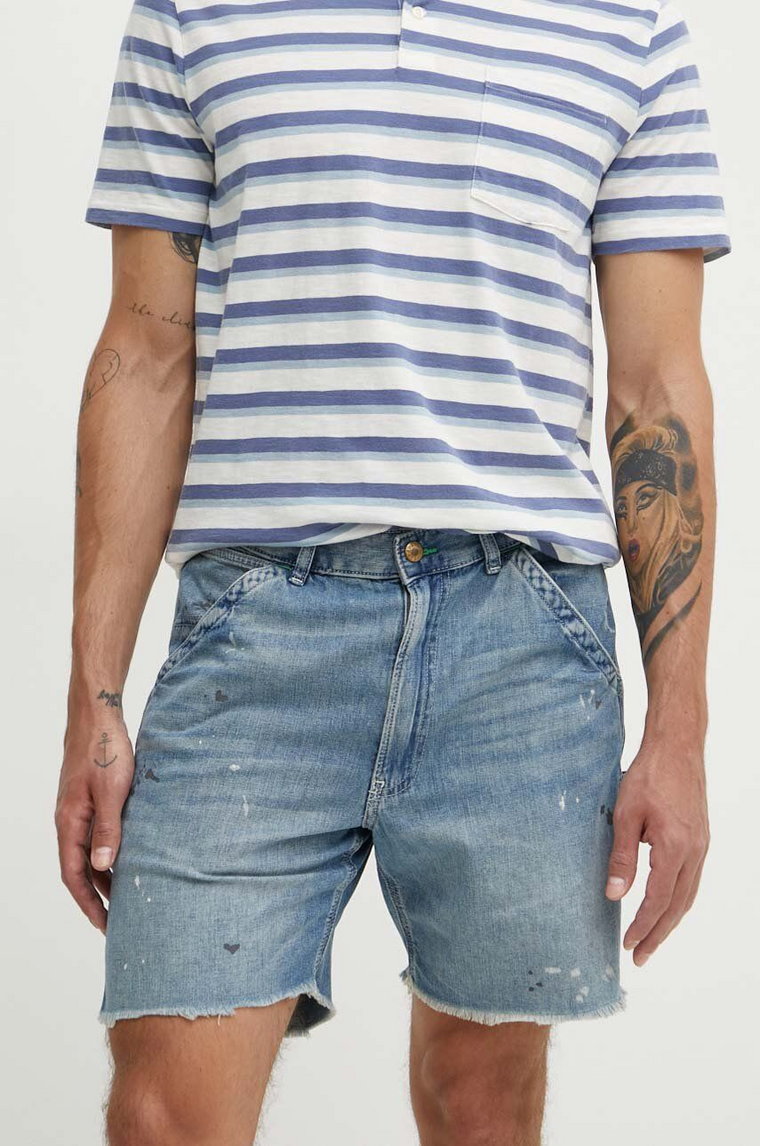 Polo Ralph Lauren szorty jeansowe męskie kolor niebieski 710940986