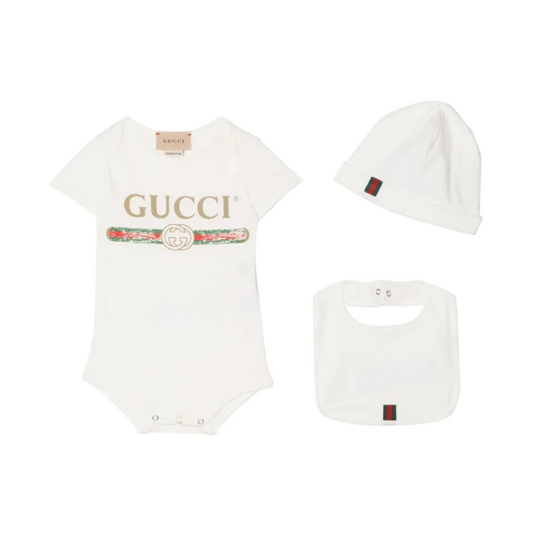 Pijama z klasycznym logo i detalami Gucci