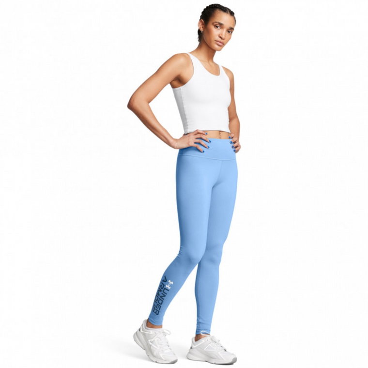 Damskie legginsy basic Under Armour Campus Graphic Legging - niebieskie