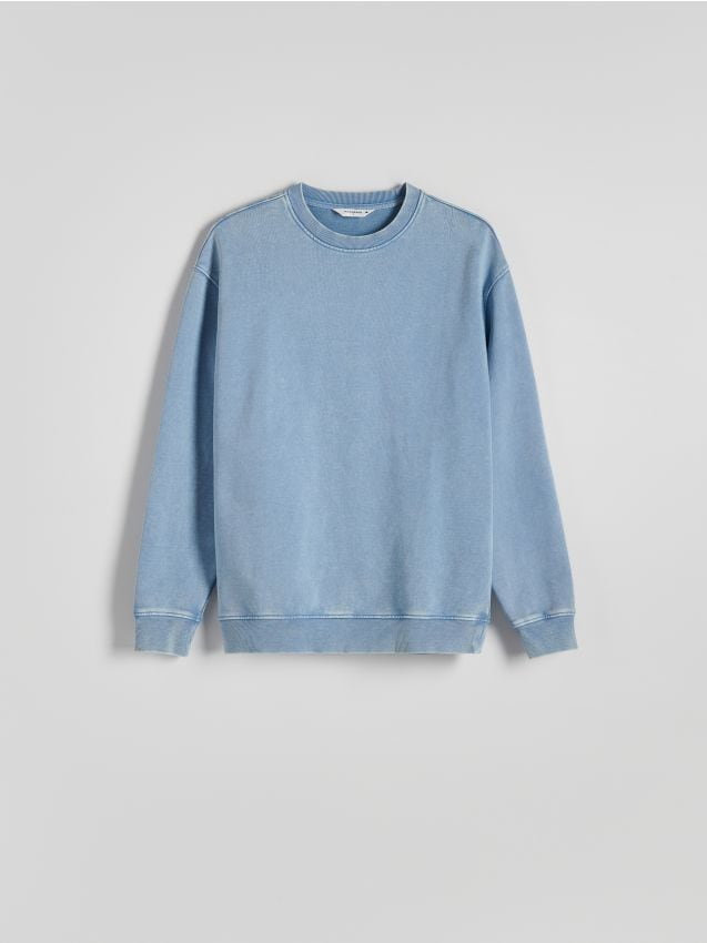 Reserved - Bluza z efektem sprania - jasnoniebieski