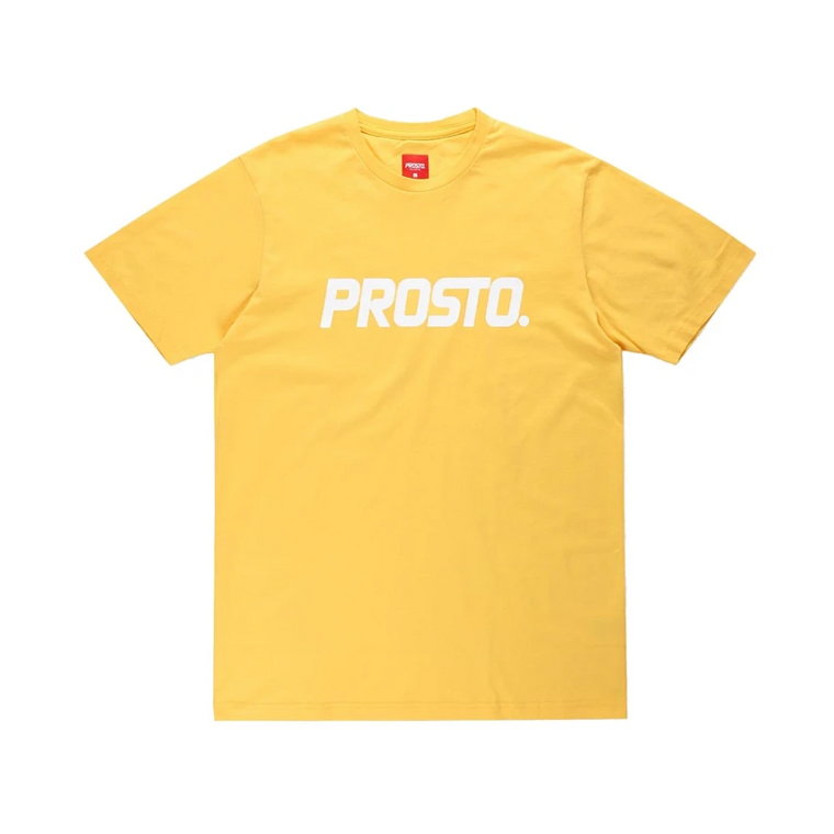 Klasyczny Żółty T-shirt Prosto