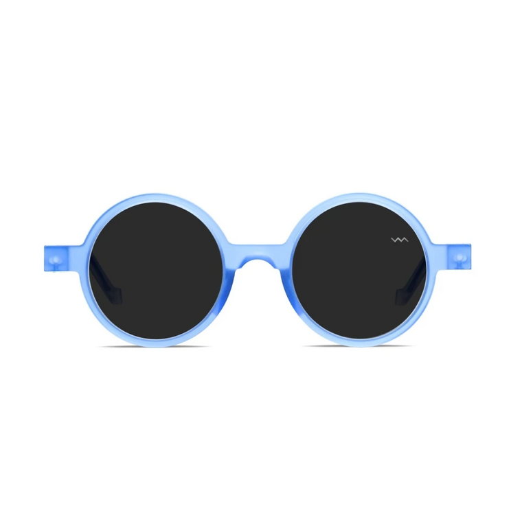 Okrągłe Okulary Przeciwsłoneczne z Bio-Acetat Crystal Blue Vava Eyewear