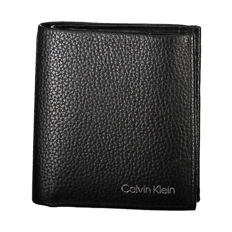 Black Leather Wallet Calvin Klein
