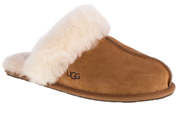 UGG W Scuffette II 1106872-CHE, Damskie, Brązowe, kapcie, skóra zamszowa, rozmiar: 36