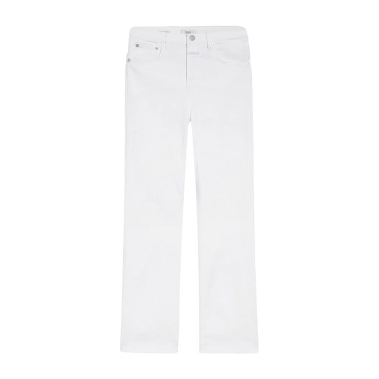 Białe Cropped Power-Stretch Jeans Closed