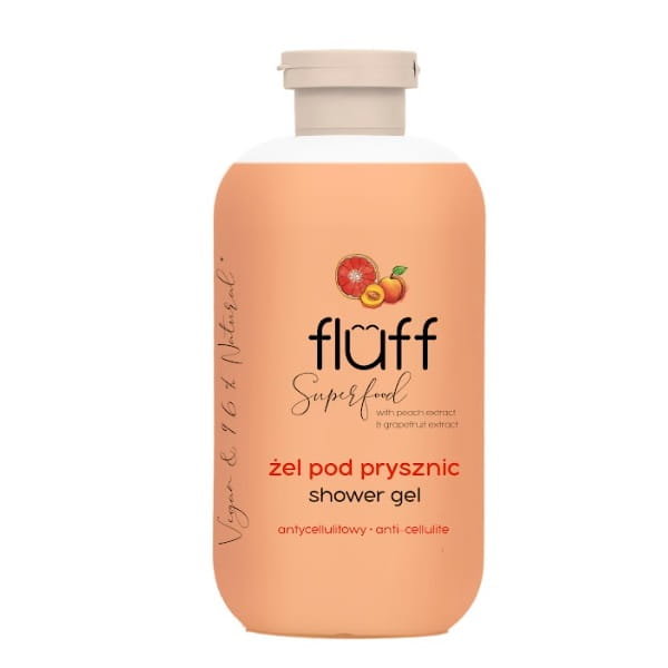 Fluff Shower Gel antycellulitowy żel pod prysznic Brzoskwinia i Grejpfrut 500ml