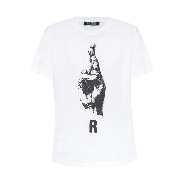 T-shirt z nadrukiem Raf Simons