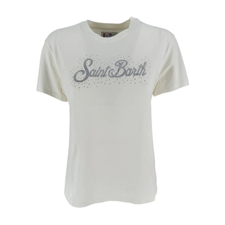 Białe T-shirty i Pola z nadrukiem Saint Barth MC2 Saint Barth