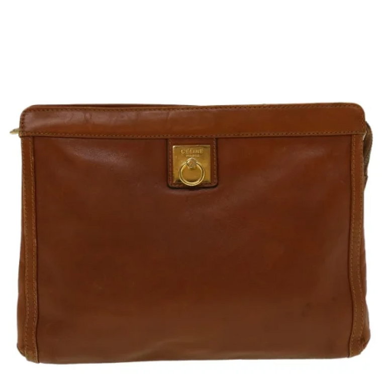 Pre-owned Leather clutches Celine Vintage