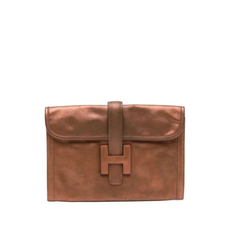 Pre-owned Leather clutches Hermès Vintage