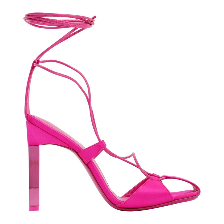 Adele Lace-Up Pump w Fuchsia The Attico