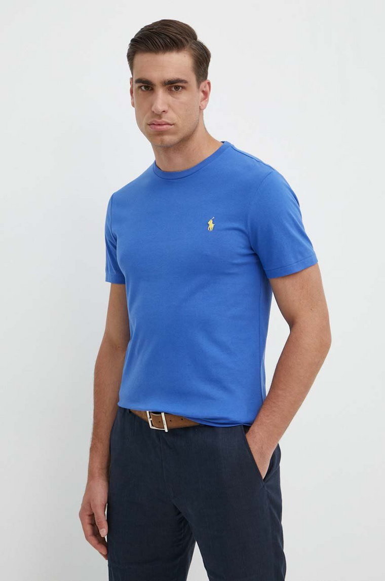 Polo Ralph Lauren t-shirt bawełniany kolor turkusowy