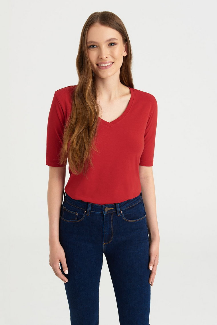 Koszulka damska czerwona
